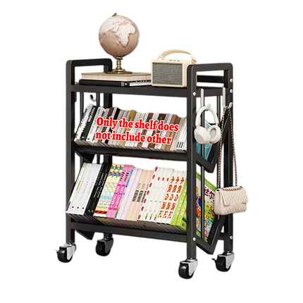 Multi layer Steel Storage Rack Rolling Mobile Shelf 3-Tier for Home Organization