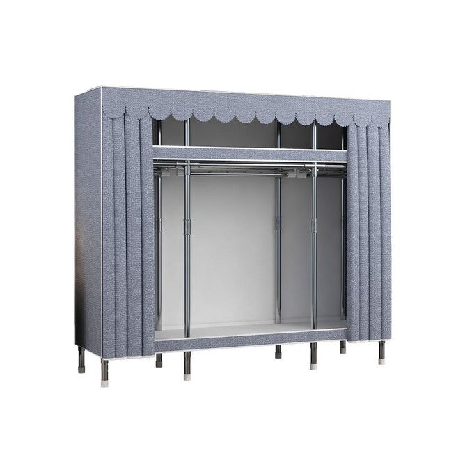 Simple Wardrobe Closet Storage Organizer Durable Steel Dust-Proof Easy to Use