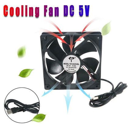 2Pcs 120Mm Usb Cooling Fan Silent Fan Computer Case Pc Cpu Case Dc 5V Office Au - Aimall