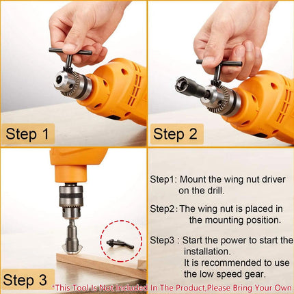 5pcs 67mm Butterfly Nut Socket Wrench Set High Torque Bolt Tightening Tool