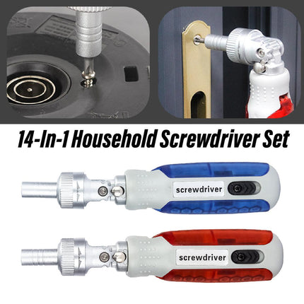14in1 Multifunction Ratchet Screwdriver Set Cross Special Shaped Tool Kit
