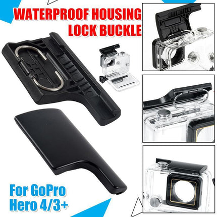 Lock Buckle Underwater Waterproof Housing Case for GoPro Hero 4/3+ Replacement - Aimall