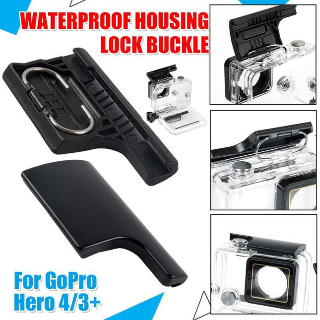 Lock Buckle Underwater Waterproof Housing Case for GoPro Hero 4/3+ Replacement - Aimall