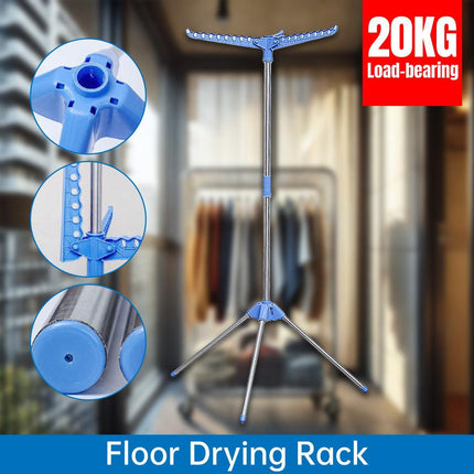 Triangle Coat And Hat Rack Indoor Drying Stand Simple Foldable Household Hanger