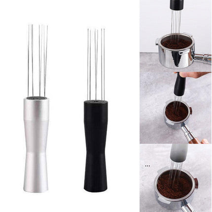 Stainless Steel Coffee Distributor Needle Espresso Stirring Tool Powder Tamper