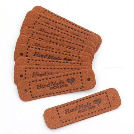 20Pcs Tags Handmade With Love Labels Clothing Tags Diy Crafts Sewing 55X15Mm