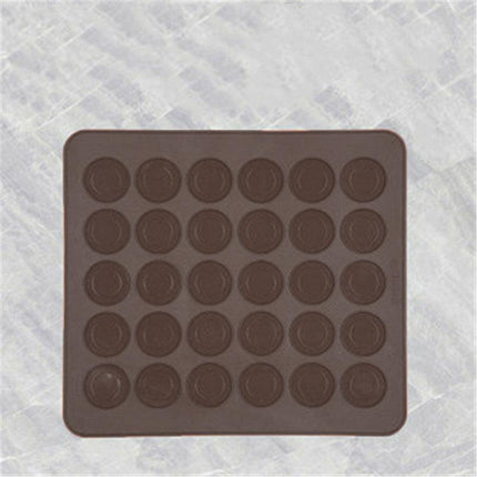 30 Cavities Macaroon Baking Tray Non Stick Mould Silicone Macaron Sheet Mat Au - Aimall