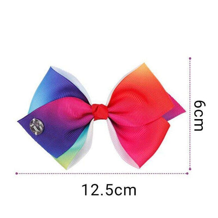 6Pcs Signature For Jojo Siwa Bows Girls Fashion Hair Accessories Party Gift