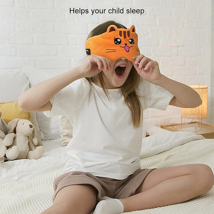 Kids Bluetooth Headband Headphone Earphone Wireless Sleeping Music Headwear Cute - Aimall