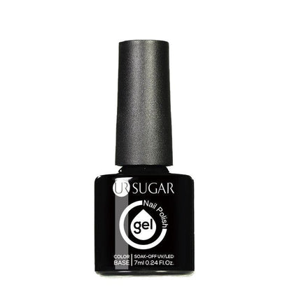 UR SUGAR Neon Nude Pink Nail Gel Polish Gold Glitter Ruber Base Gel Glass Bottle - Aimall