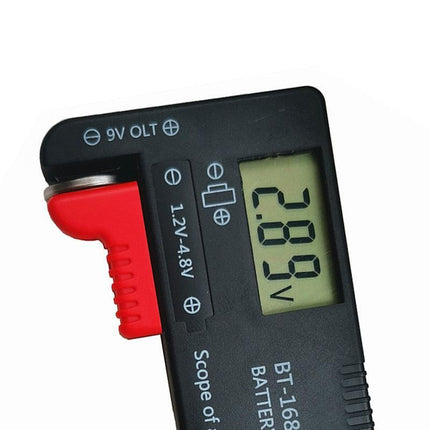 Digital Universal Battery Tester Fits AA AAA C D 9V and Button Cells LCD Display - Aimall