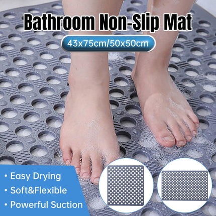 Extra Large Non-Slip Bathroom Mat Anti-Drop Shower Floor Mat Bath Rug Soft Touch