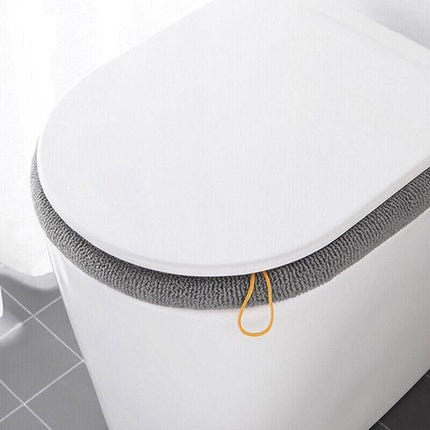Soft Toilet Seat Bathroom Washable Warmer Cushion Mat Cover Pad Hook New Lid  Au