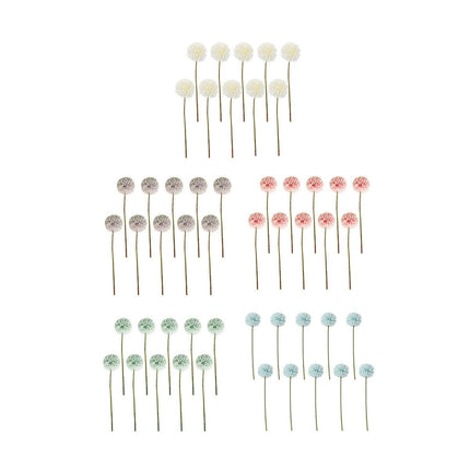 10PCS Artificial Dandelion Flowers Home Decor Wedding Party Plastic Floral