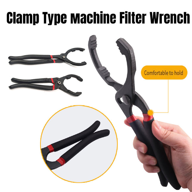 Oil Filter Pliers Wrench 10/12 Inch Heavy Duty Spanner Tool for Car Repair