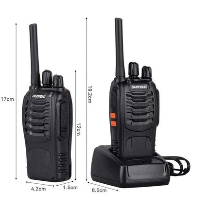 2~6X Bf-88E Two Way Radio Walkie Talkie Uhf 400-470Mhz Handheld + Earbuds - Aimall