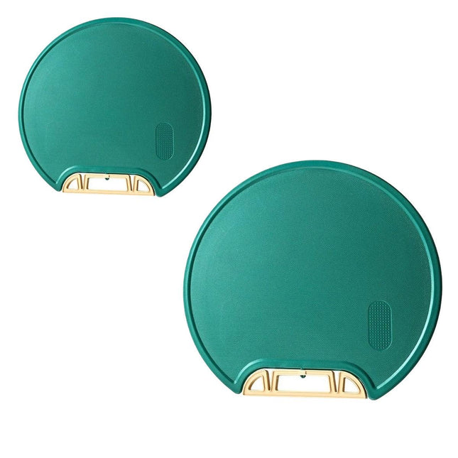 Round Green Plastic Kitchen Chopping Board Household Food Cutting Board Tool