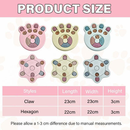 Dog Treat Dispenser Food Puzzle Toy Interactive Training Feeder Pet Supply Bowl - Aimall