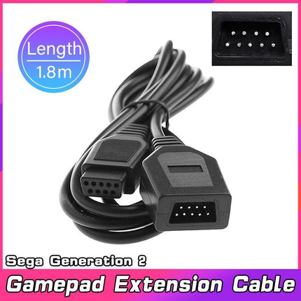 1.8M Extension Cable Cord For Sega Mega Drive / Genesis Controllers 9 Pin - Aimall