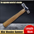 Mini Round Wooden Handle Hammer Practical Small Hand Tool for DIY and Crafts