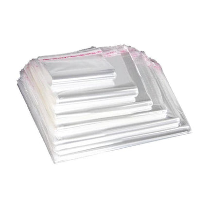 100Pcs Self-Adhesive Clear Opp Cellophane Bags with Air Hole