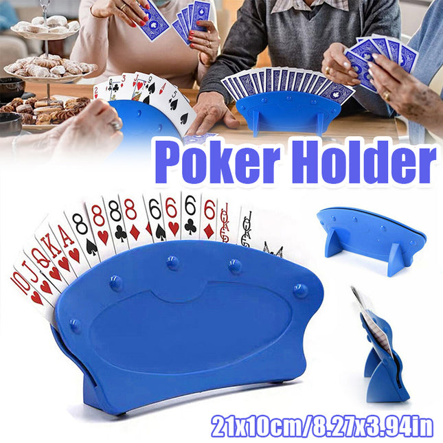 Hands-Free Poker Card Holder Stand Fan Shape Rack For Easy Grip and Tabletop Play