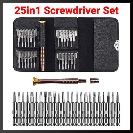 25 in 1 Precision Screwdriver Set Mini Repair Tool Kit for Phone Glasses Watch