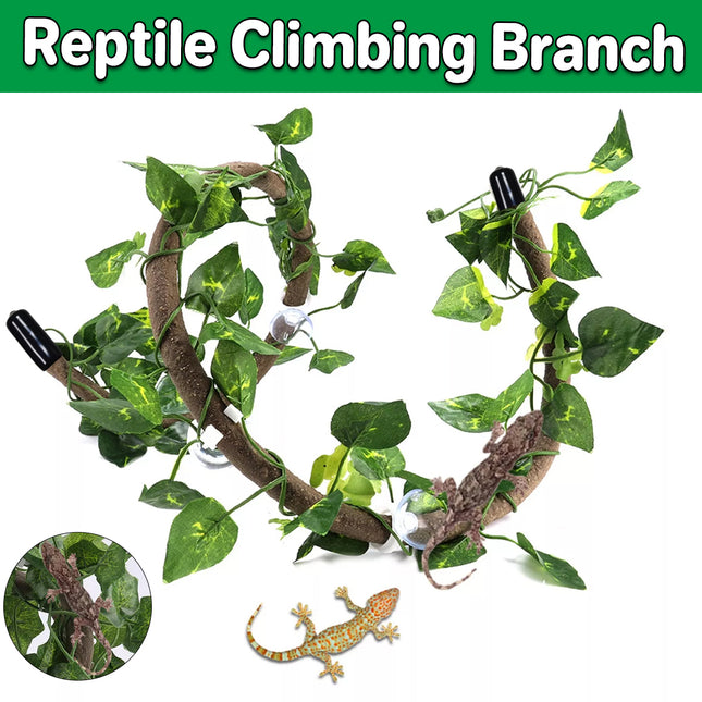 Artificial Tree Vine Reptile Pet Box Chameleon Lizard Gecko Climbing Vine Decor
