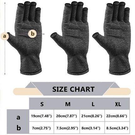 Arthritis Gloves Compression Joint Finger Pain Relief Hand Wrist Support Brace - Aimall