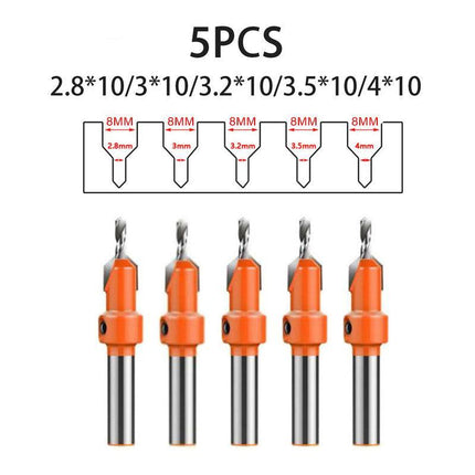 Hexagon Shank Countersink Drill Bit Woodworking Screw Wood Hole Drill Bit 8MM - Aimall