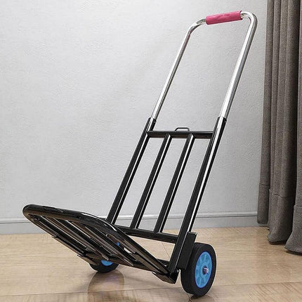 Folding Portable Shopping Cart Trolley Luggage Trolley for Travel Grocery Use