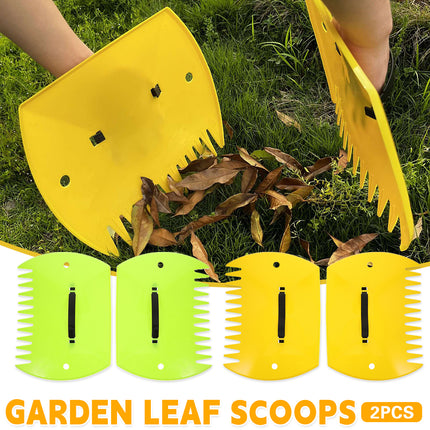 2pcs Outdoor Leaf Clip Plastic Rake Garden Tools Collecting Leaves Yard Cleanup
