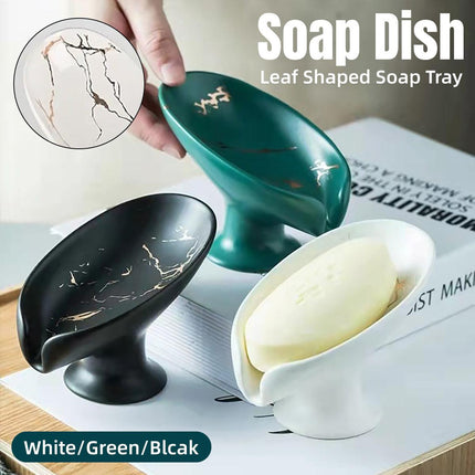 Light Luxury Ceramic Soap Dish Drainage Soap Holder Household Soap Storage Box