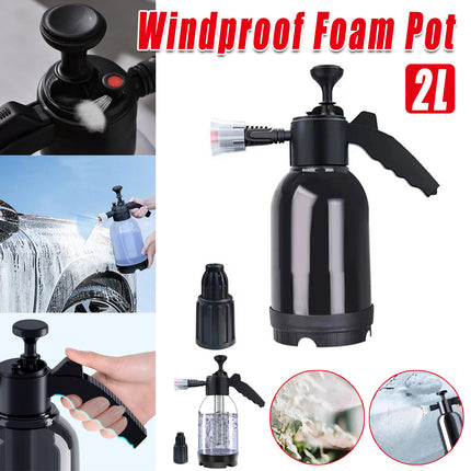 2L Car Wash Foam Sprayer Hand Held Pump Wash Spray Bottle Snow Foam Detailing