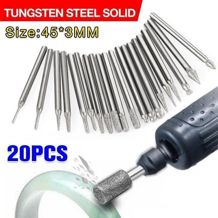 21 In1 Tungsten Steel Solid Carbide Burrs For Dremel Rotary Tool Bit Accessories - Aimall