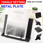 Portable Steel Book Stand Reading Desk Holder Tilt Adjustment Holder Bookstand - Aimall
