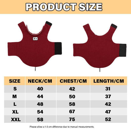 XXL Size Pet Dog Warm Coat Fleece Jacket Jumper Sweater Winter Clothes Puppy Vest Outfit - Aimall