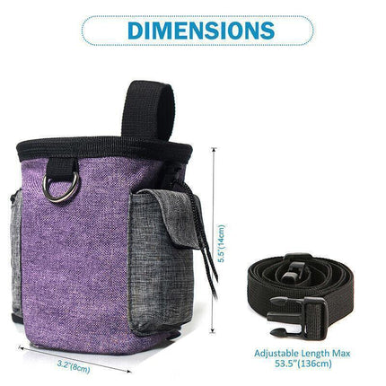 Puppy Pet Dog Obedience Training Treat Bag Feed Pouch Garbage Collection Bag Au - Aimall