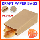 Stack of Brown Paper Bag for versatile use in food service and retail.