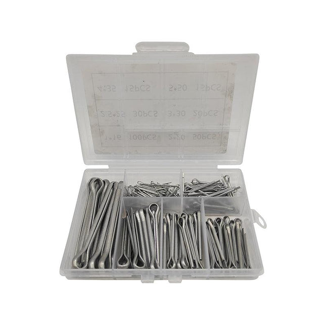 230PCS Galvanized Iron Cotter Pin Assortment Set Split Pin Value