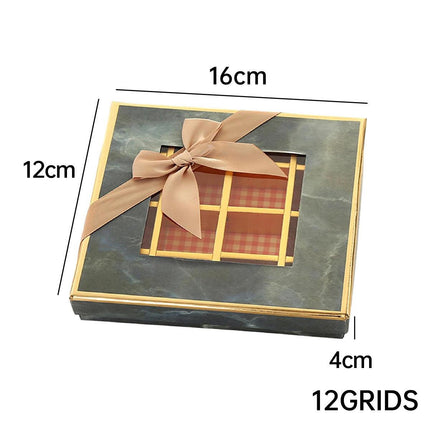 25X Valentines Day 9/12Grids Chocolate Box Gourmet Desserts Gift Display Window