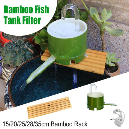 Small Aquarium Filter Box Three in One Bamboo External Water Tank Filter or Bamboo Rack