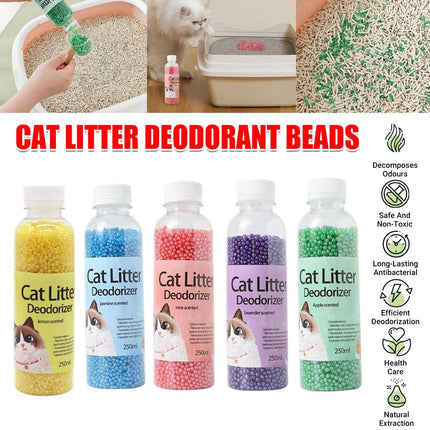 High Adsorption Cat Litter Deodorant Beads 250ml Long Lasting Odor Eliminator