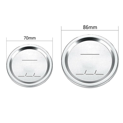 12Pcs Splits Lids Sealing Storage Solid Caps For Regular/Wide Mouth Mason Jar - Aimall