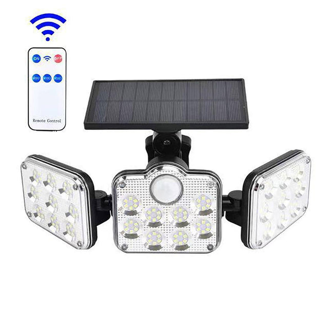 LED Solar Wall Light Outdoor Garden Solar Light with Body Sensor Waterproof