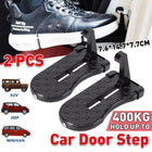 2xVehicle Access Roof Of Car Door Step Doorstep Rooftop Latch Pedal Hook Folding - Aimall