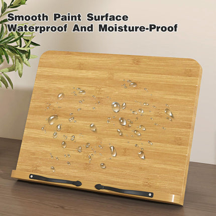 Wooden Adjustable Reading Stand Multifunctional Book Holder Bracket for Desk