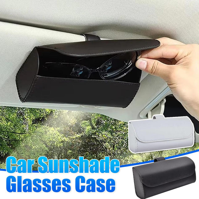 Car Glasses Clip Multifunctional Sun Visor Glasses Holder Storage Case Organizer
