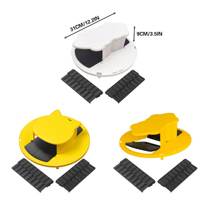 Flip Lid Bucket Rat Trap with Ramp Auto Reset Reusable Mouse Catcher No Bucket