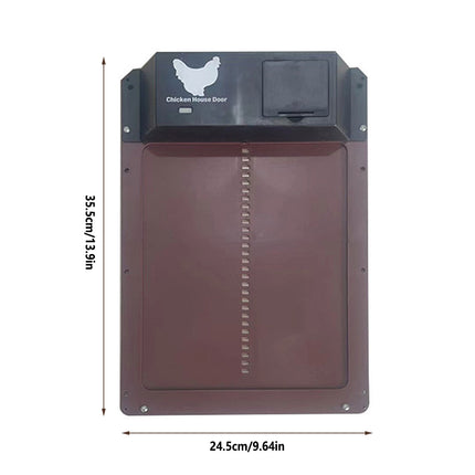 Automatic Chicken Door Coop Gate Smart Control Pet Poultry House Entry Exit